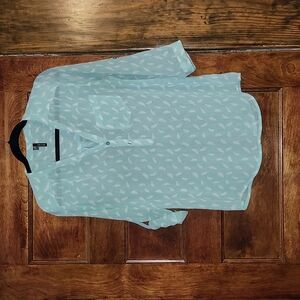 Maurices V-Neck 3/4 Sleeve Popover Blouse